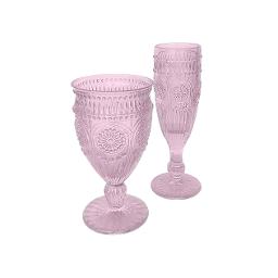 Pink Vintage Glassware Set