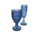 Blue Vintage Glassware Set