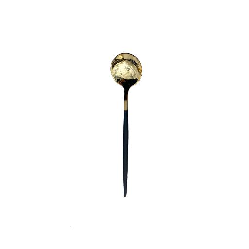 Lisbon Gold Black Handle Small Spoon
