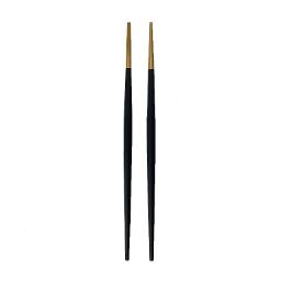 Lisbon Gold Black Handle Chopstick Pair