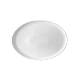 White High Rim 14" Oval Serving Platter