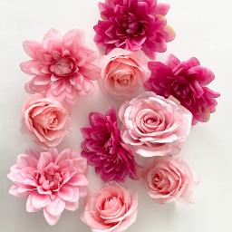 Loose Flower Heads - Pink