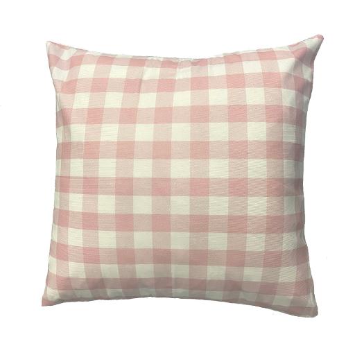 Pink Gingham Cushion