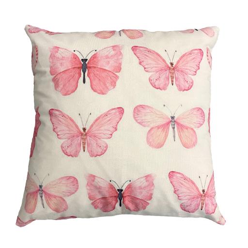 Pink Butterfly Cushion