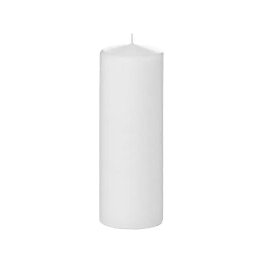 3" x 8" Pillar Candle - White