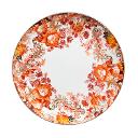 Orange Floral Porcelain 12" Charger Plate