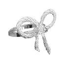 Silver Bow Napkin Ring