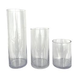 Glass Cylinder Vase Set