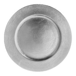 Silver Round Charger Plate