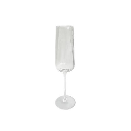 Ribbed Champagne Flute