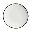 Black Rim Porcelain 12" Charger Plate