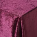 90"x156" - Plum Velvet Rectangular Tablecloth