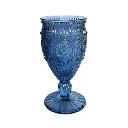 Blue Vintage Glass Goblet
