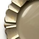 Taupe Gilded Scalloped Charger Plate