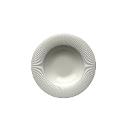 White Ribbed Porcelain 8.75" Soup/Pasta Bowl
