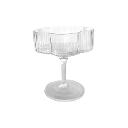 Ribbed Flower Coupe Glass