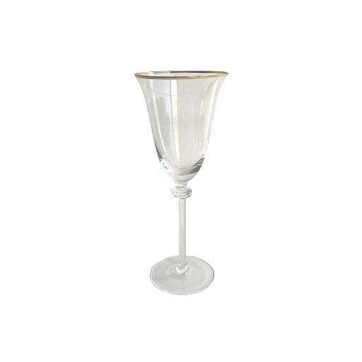 Gold Rim Regal Wine Glass