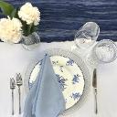 Vintage Blue Floral 10.5" Dinner Plate