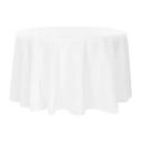 132" - White Round Table Linen