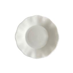 White Glass Petal 8" Side Plate