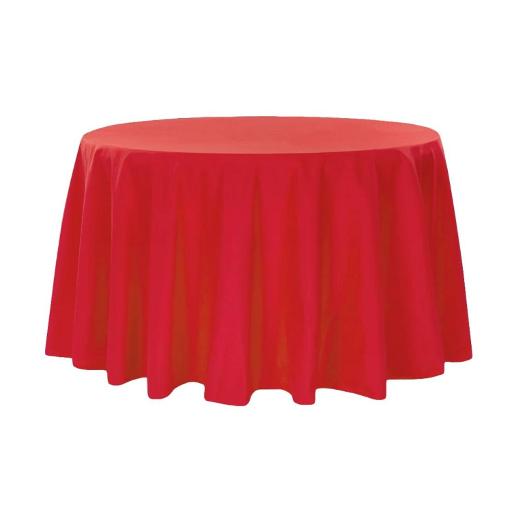 120" - Red Round Table Linen