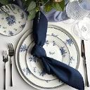 Vintage Blue Floral Dinnerware Set