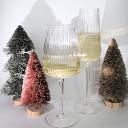 Ribbed Wine Glassware Set