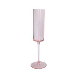 Modern Flute Glass - Pink