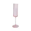 Modern Flute Glass - Pink