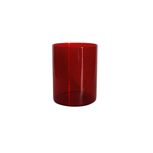 Modern Stemless Glass - Red