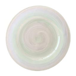 Lucy Pink Iridescent Glass Charger Plate