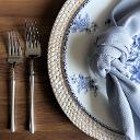 Vintage Blue Floral 10.5" Dinner Plate