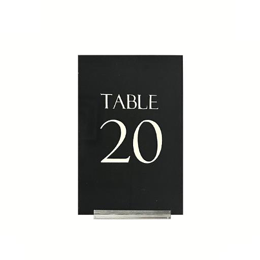 Black Acrylic Table Numbers