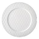 White Quilted Charger Plate