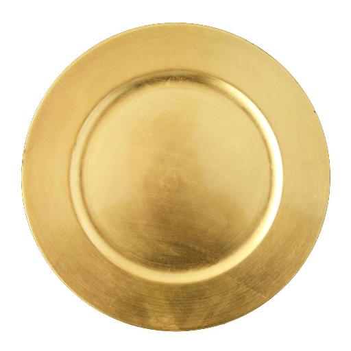 Gold Round Charger Plate
