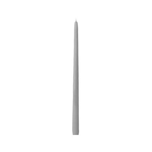 12" Taper Candle - Soft Grey