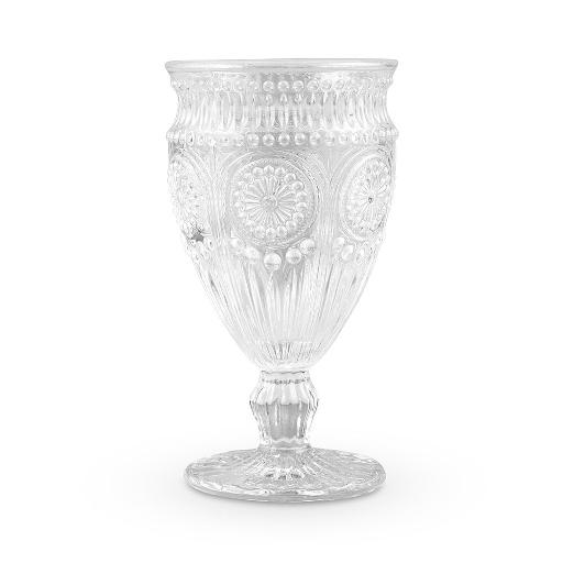 Clear Vintage Glass Goblet