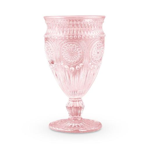 Pink Glass Goblet