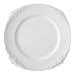 Vintage White Charger Plate
