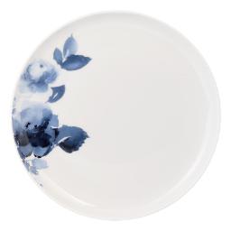 Porcelain Rose 10.5" Plate - Blue