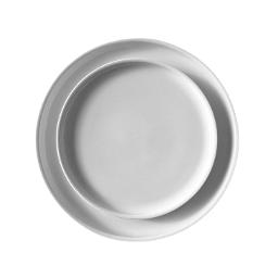 White High Rim Dinnerware Set
