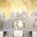 90"x156" - Champagne Rectangular Velvet Tablecloth