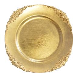 Vintage Gold Charger Plate
